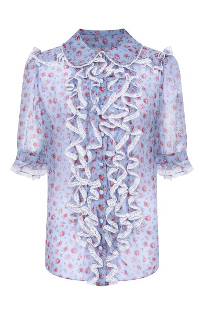 Женская блузка из шелка и хлопка DOLCE & GABBANA, арт. F5U03T/IS10I