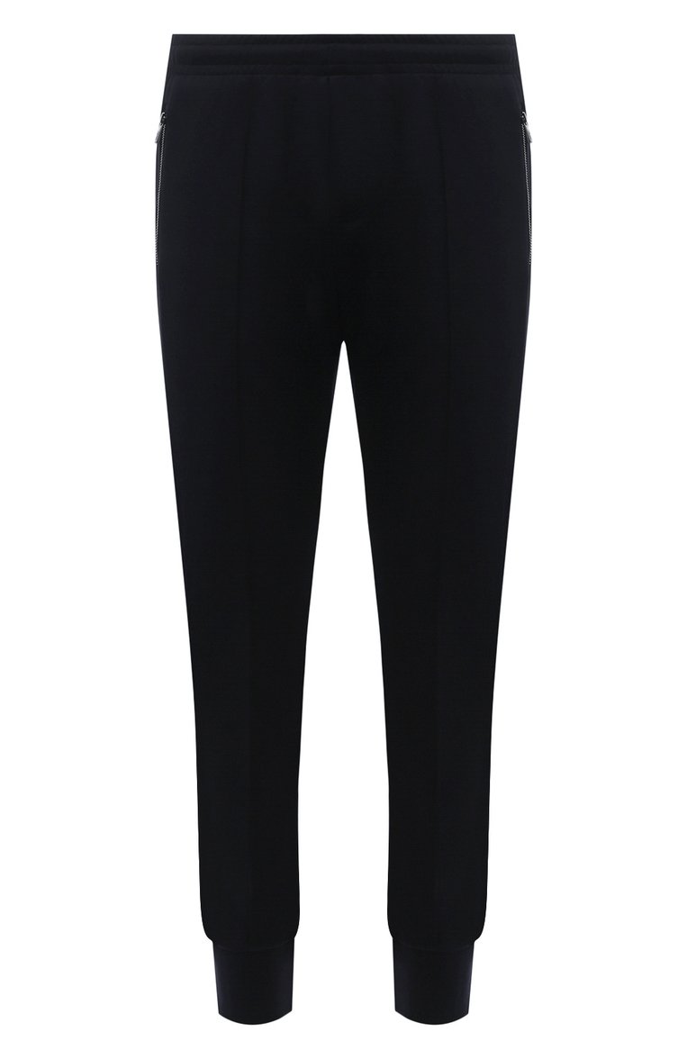 Мужские хлопковые джоггеры EMPORIO ARMANI черного цвета, арт. 8N1P72/1JBTZ | Фото 1 (Длина (брюки, джинсы): Стандартные; Материал внешний: Хлопок; Силуэт М (брюки): Джоггеры; Стили: Спорт-шик; Драгоценные камни: Проставлено; Материал сплава: Проставлено)