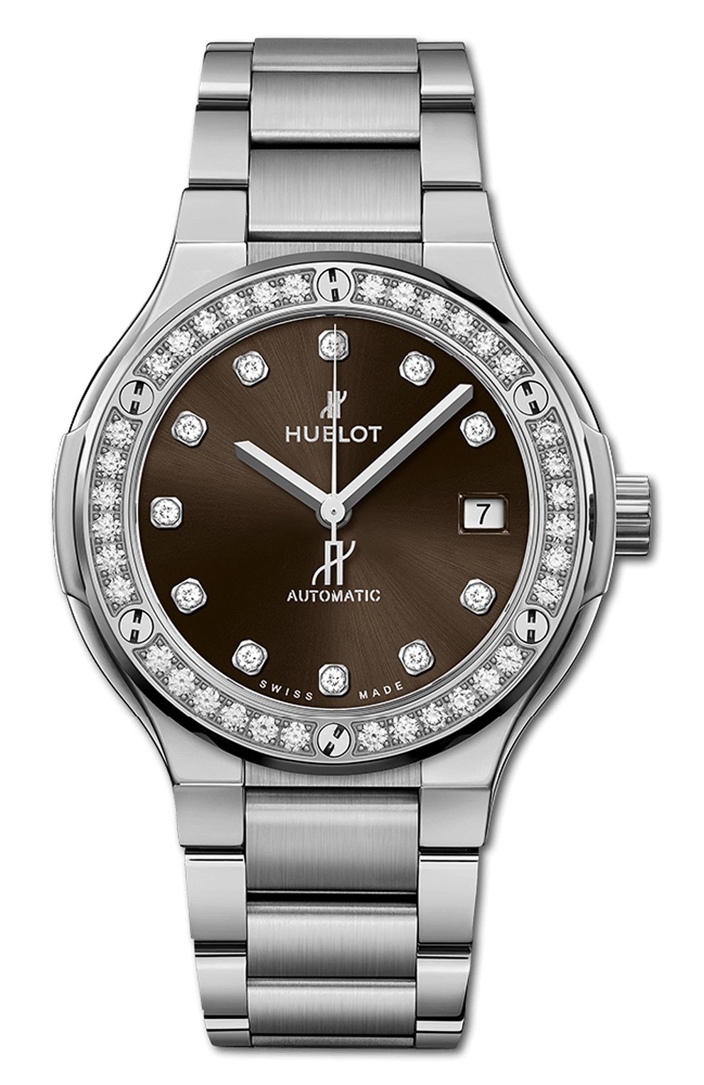Часы classic fusion titanium brown diamonds bracelet HUBLOT, арт. 568.NX.897M.NX.1204, фото 1