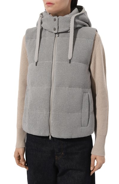 Пуховый жилет BRUNELLO CUCINELLI, арт. M0DVT2142, фото 3