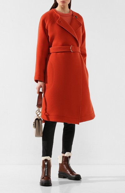 Кожаные ботинки roy CHLOÉ, арт. CHC19W255H5, фото 2