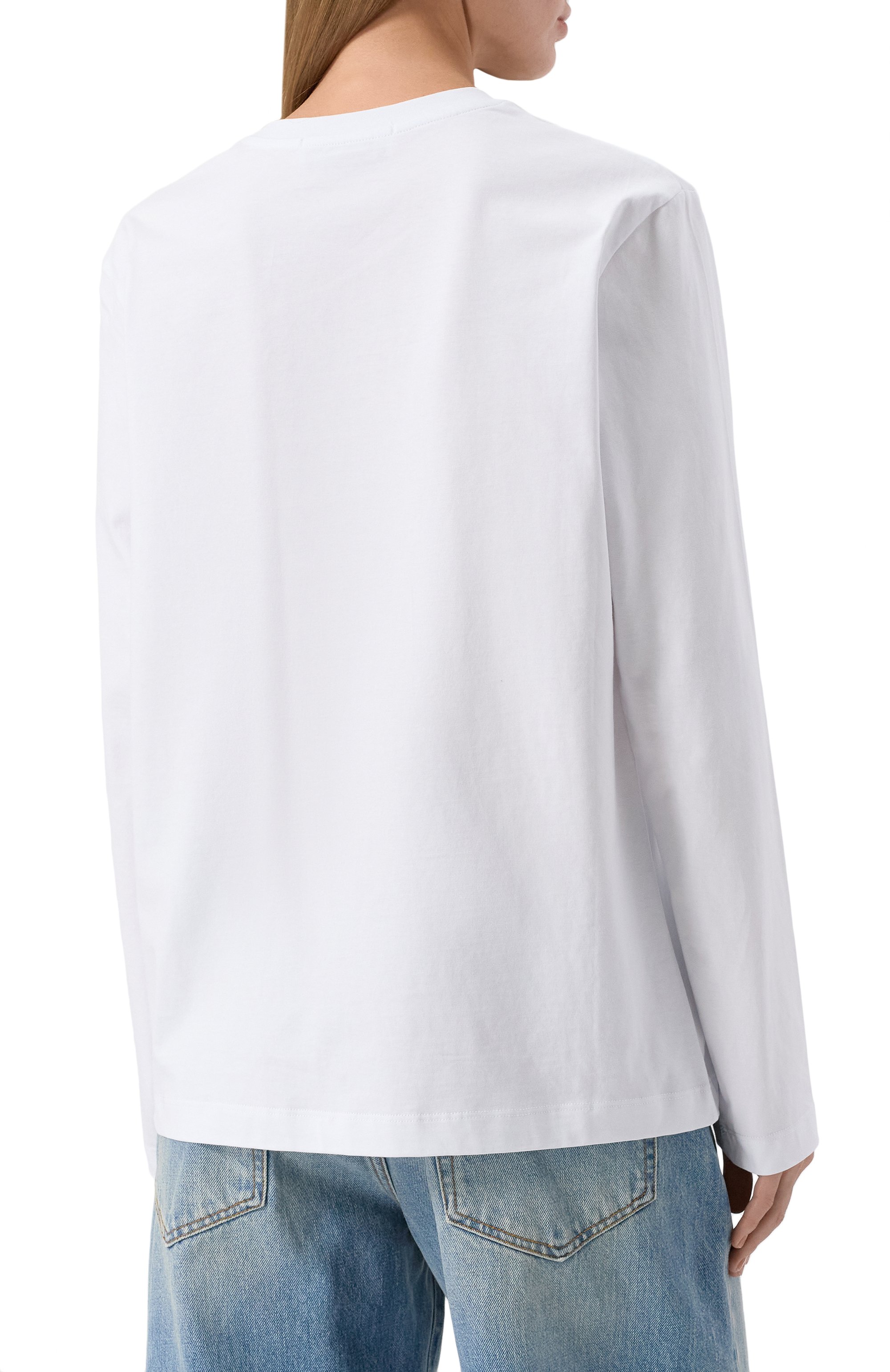 Хлопковый лонгслив MSGM, арт. 2000MDM501 200002, фото 4