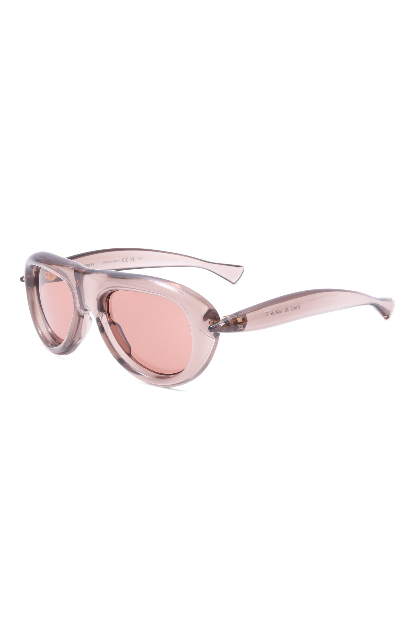 Солнцезащитные очки BOTTEGA VENETA розового цвета по цене 46450 руб., арт. A002DK/VBL80, фото 1 Солнцезащитные очки BOTTEGA VENETA, арт. A002DK/VBL80, фото 1