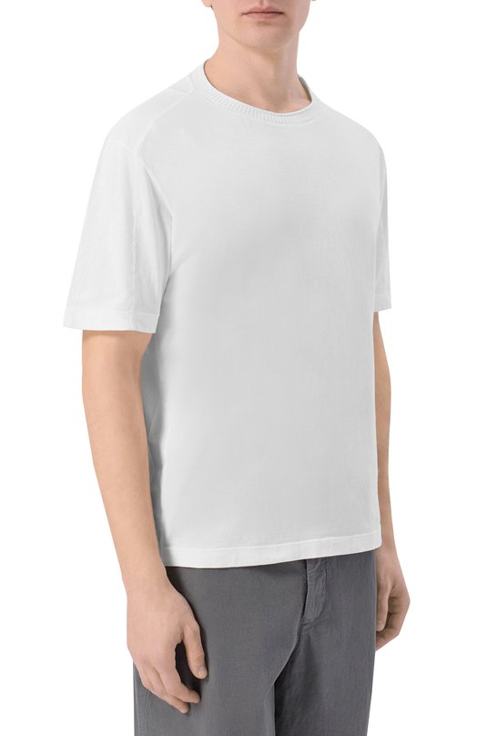 Хлопковая футболка Transit CFUTRC1361 Белый  CFUTRC1361 Фото 3