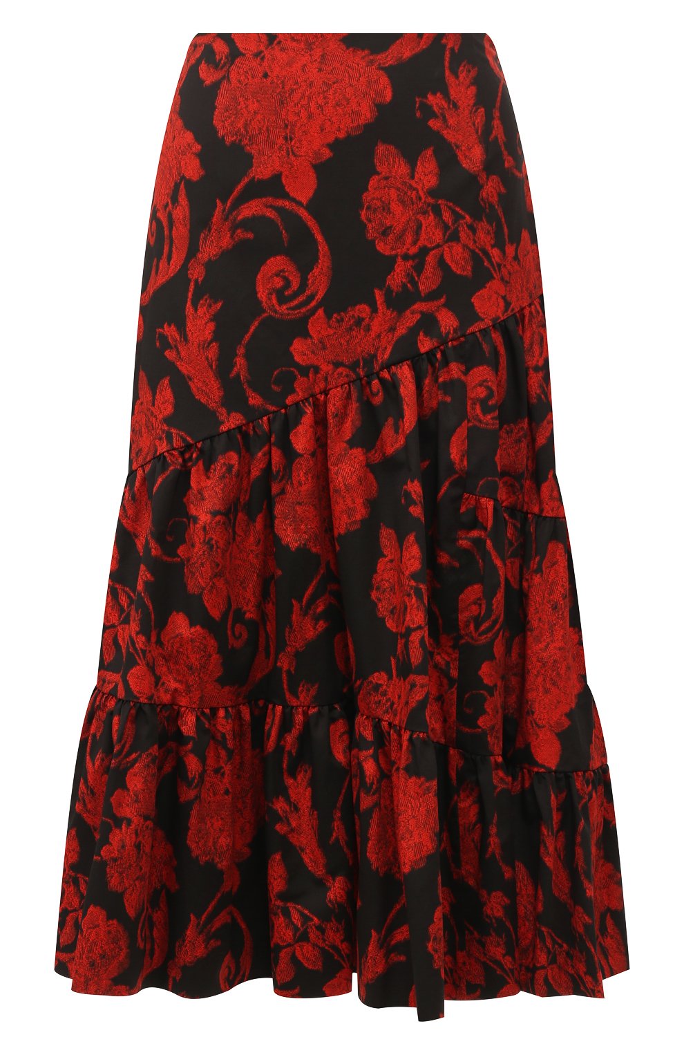 Хлопковая юбка DRIES VAN NOTEN красного цвета по цене 87700 руб., арт. 201-30863-9407, фото 1 Хлопковая юбка DRIES VAN NOTEN, арт. 201-30863-9407, фото 1