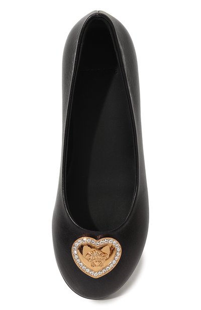 Кожаные балетки VERSACE, арт. 1005795/1A00133/30-33, фото 4
