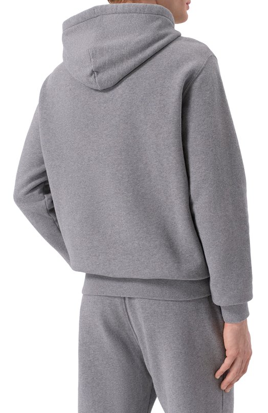 Хлопковое худи MC2 Saint Barth TRI0001-00657I/TRIBECA Серый  TRI0001-00657I/TRIBECA Фото 4