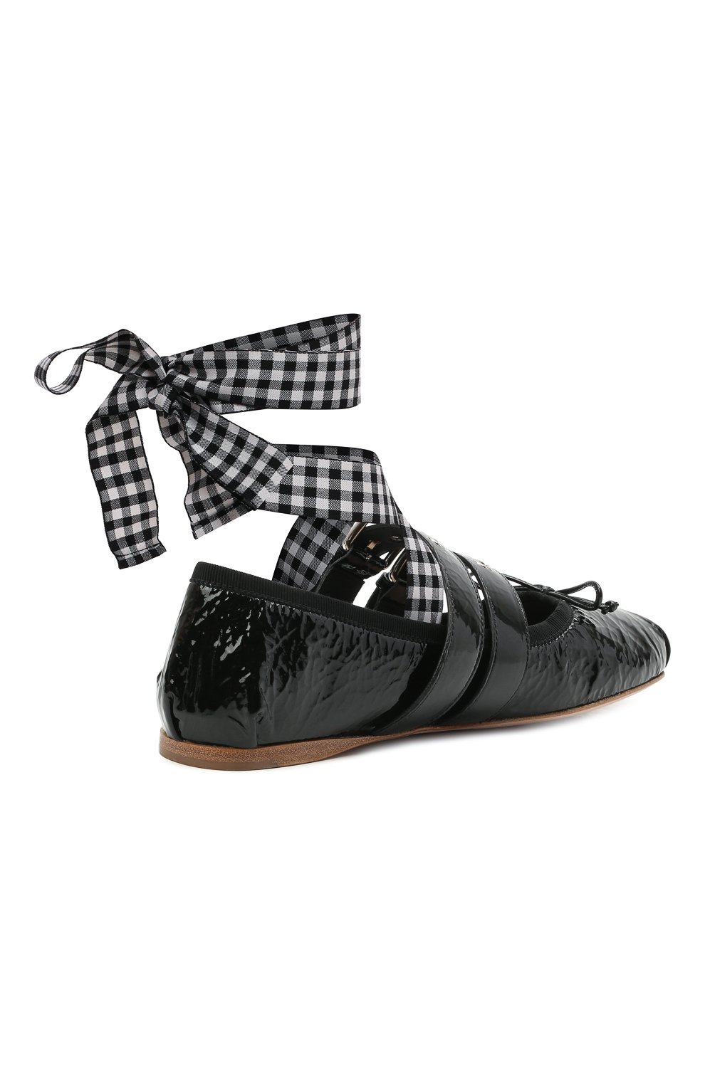 Кожаные балетки MIU MIU, арт. 5F466A/H27, фото 4