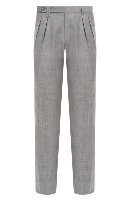 Шерстяные брюки Brioni RP3I0L-P1A0X Серый RP3I0L-P1A0X