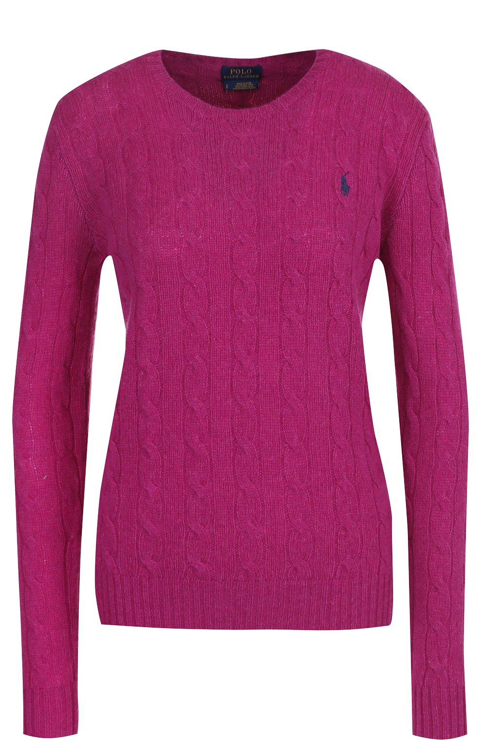 Шерстяной пуловер POLO RALPH LAUREN фуксия цвета по цене 21800 руб., арт. 211525764, фото 1 Шерстяной пуловер POLO RALPH LAUREN, арт. 211525764, фото 1