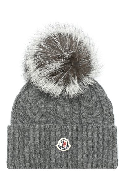 Шапка из смеси шерсти и кашемира с меховым помпоном MONCLER, арт. D2-093-99608-10-948AK, фото 1