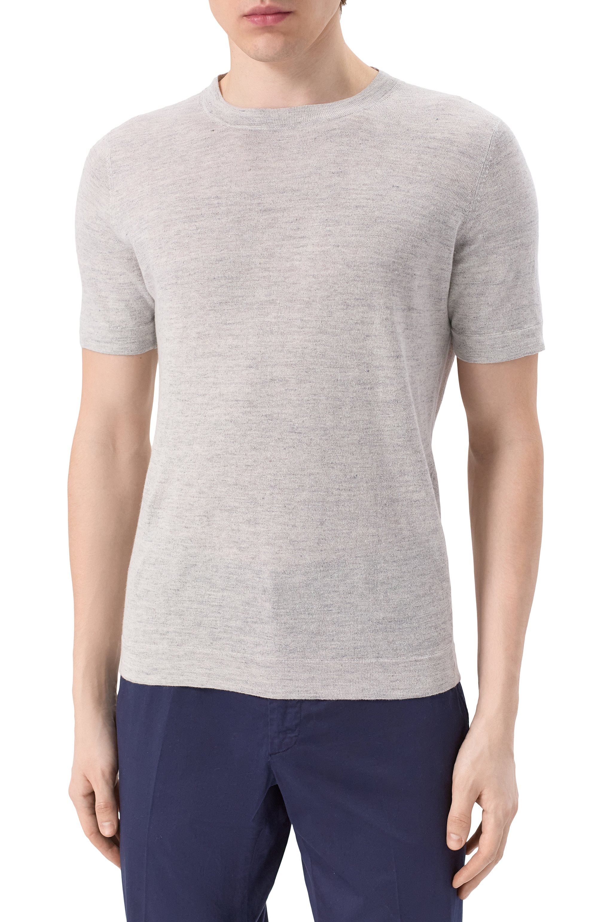 Футболка изо льна и хлопка BRUNELLO CUCINELLI, арт. M2L00340, фото 3