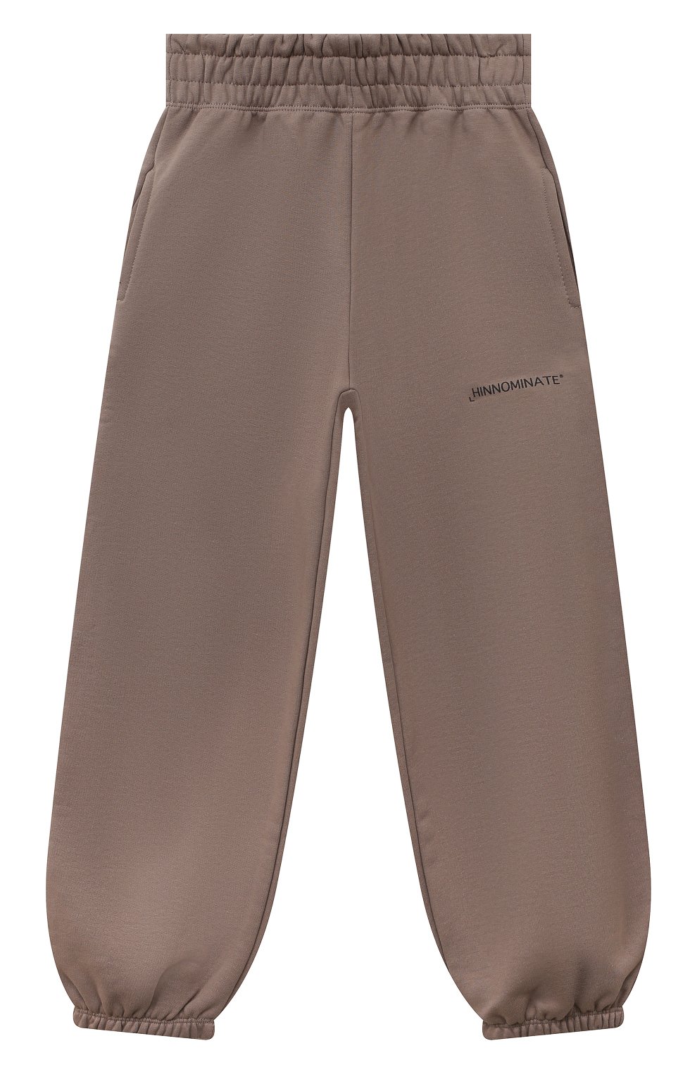 Хлопковые джоггеры HINNOMINATE серого цвета по цене 11300 руб., арт. HKW2/3641PF0044, фото 1 Хлопковые джоггеры HINNOMINATE, арт. HKW2/3641PF0044, фото 1