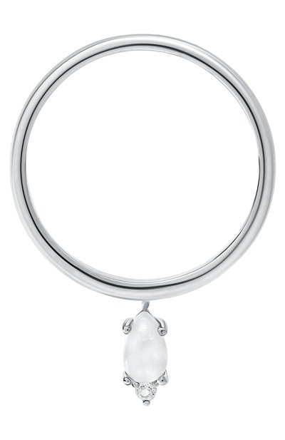 Кольцо water с лунным камнем MOONKA серебряного цвета по цене 6400 руб., арт. wt-sr-mns, фото 4 Кольцо water с лунным камнем MOONKA, арт. wt-sr-mns, фото 4