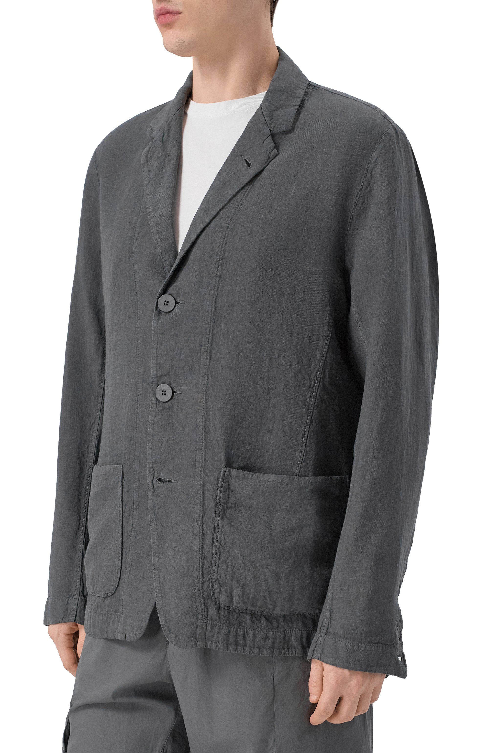 Льняной пиджак TRANSIT, арт. CFUTRCD133, фото 3