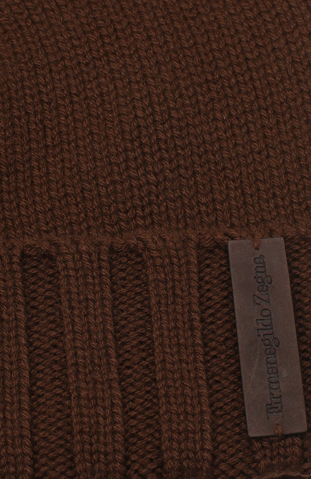 Кашемировая шапка ZEGNA коричневого цвета по цене 31950 руб., арт. Z8I31/ZI9, фото 3 Кашемировая шапка ZEGNA, арт. Z8I31/ZI9, фото 3
