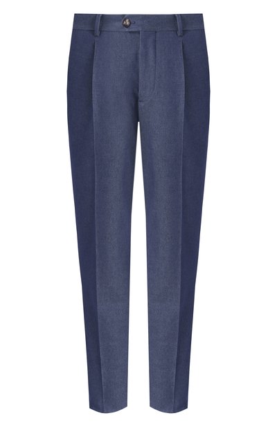 Мужские брюки из хлопка и кашемира BRUNELLO CUCINELLI, арт. MY446E1450