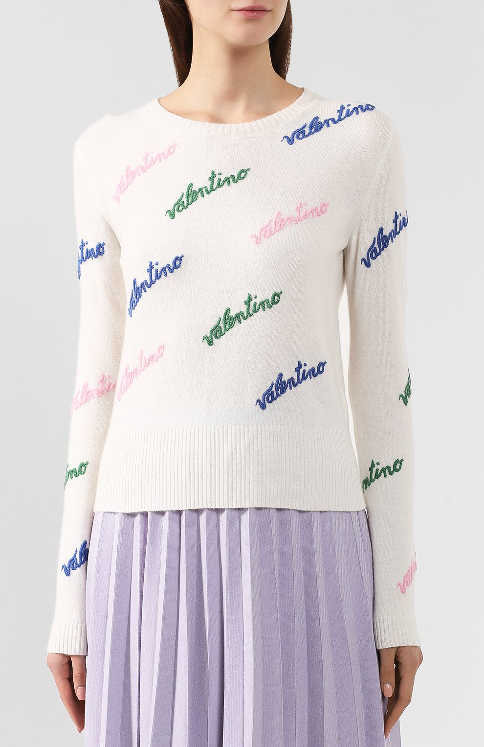 Пуловер из смеси шерсти и кашемира VALENTINO, арт. RB3KC00STXM, фото 3