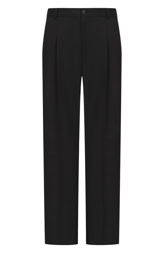 Брюки из хлопка и шерсти Dries Van Noten 020900/3302 Чёрный 020900/3302