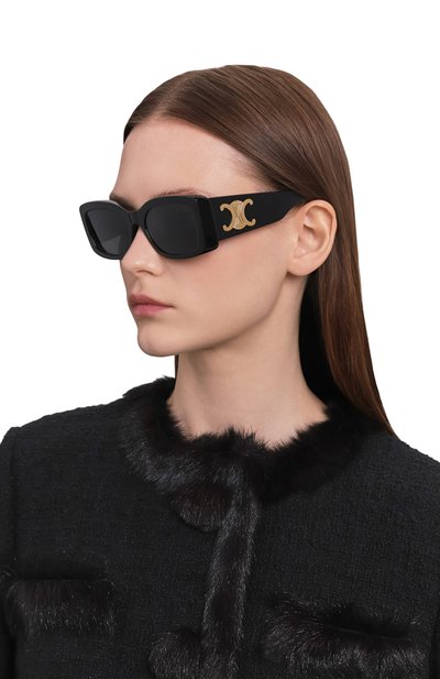 Солнцезащитные очки CELINE черного цвета по цене 78000 руб., арт. CL40282U 01B, фото 2 Солнцезащитные очки CELINE, арт. CL40282U 01B, фото 2