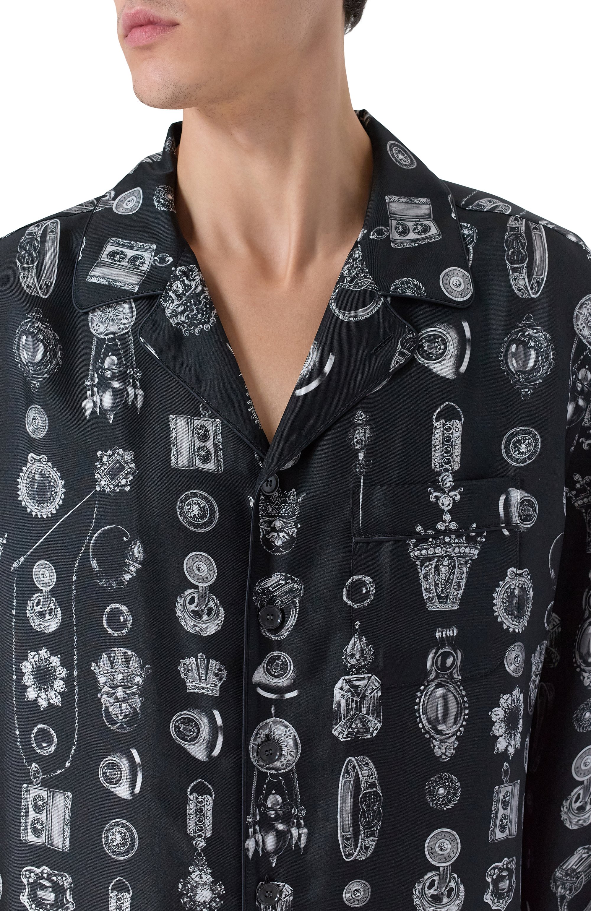 Шелковая сорочка DOLCE & GABBANA, арт. G5IF1T/IS1ZV, фото 5