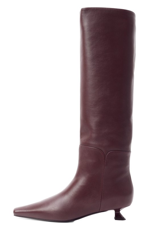 Кожаные сапоги Olympe 3JUIN 326W9001.F.1245345 Бордовый  326W9001.F.1245345 Фото 4