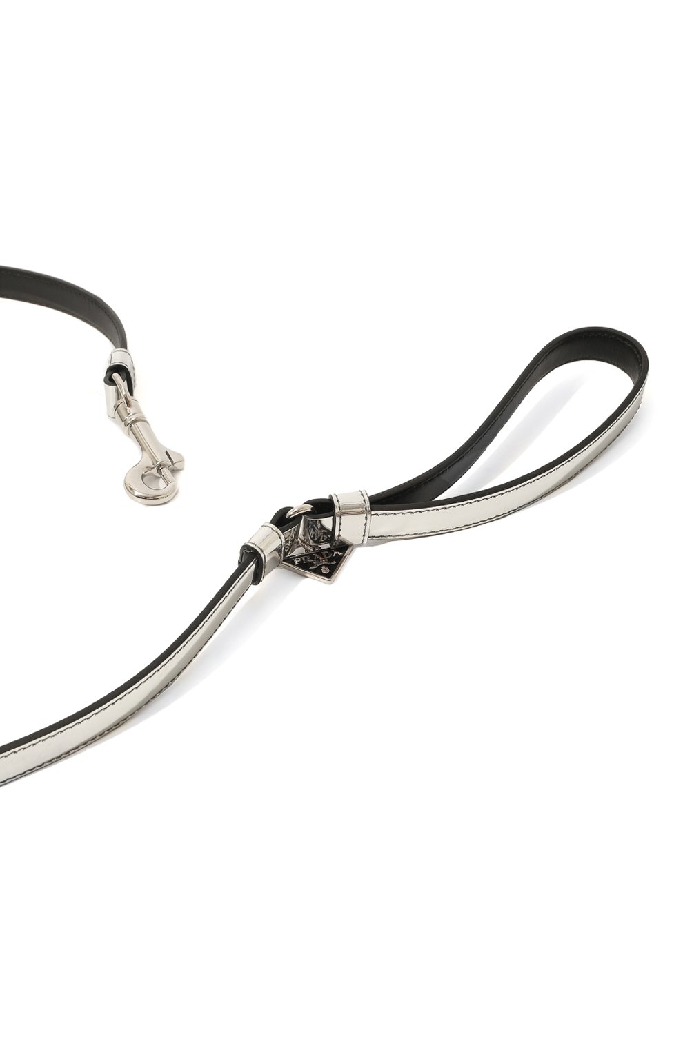 Поводок для собак PRADA серебряного цвета по цене 56000 руб., арт. 2YG009-ZO6-F0118, фото 3 Поводок для собак PRADA, арт. 2YG009-ZO6-F0118, фото 3