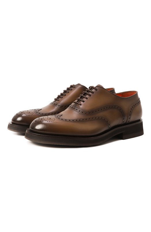 фото Кожаные оксфорды santoni