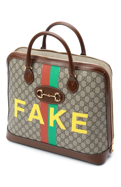 Сумка-тоут horsebit 1955 «fake/not» GUCCI, арт. 621640/2GCBG, фото 4