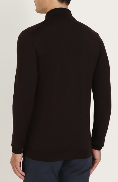 Кардиган на молнии из смеси кашемира и шелка KITON коричневого цвета по цене 225500 руб., арт. UK903, фото 4 Кардиган на молнии из смеси кашемира и шелка KITON, арт. UK903, фото 4