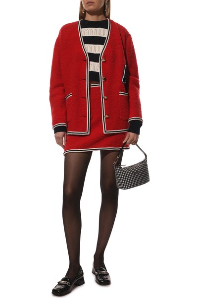 Сумка MIU MIU черно-белого цвета по цене 70000 руб., арт. 5NE841-2B4L-F0967, фото 3 Сумка MIU MIU, арт. 5NE841-2B4L-F0967, фото 3