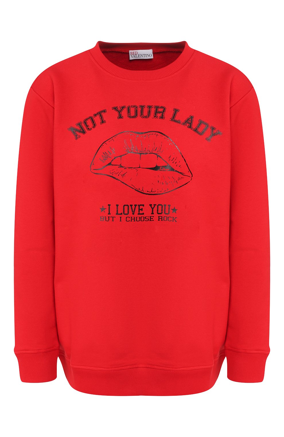 Хлопковый свитшот REDVALENTINO красного цвета по цене 19650 руб., арт. SR0MF02C/4PE, фото 1 Хлопковый свитшот REDVALENTINO, арт. SR0MF02C/4PE, фото 1