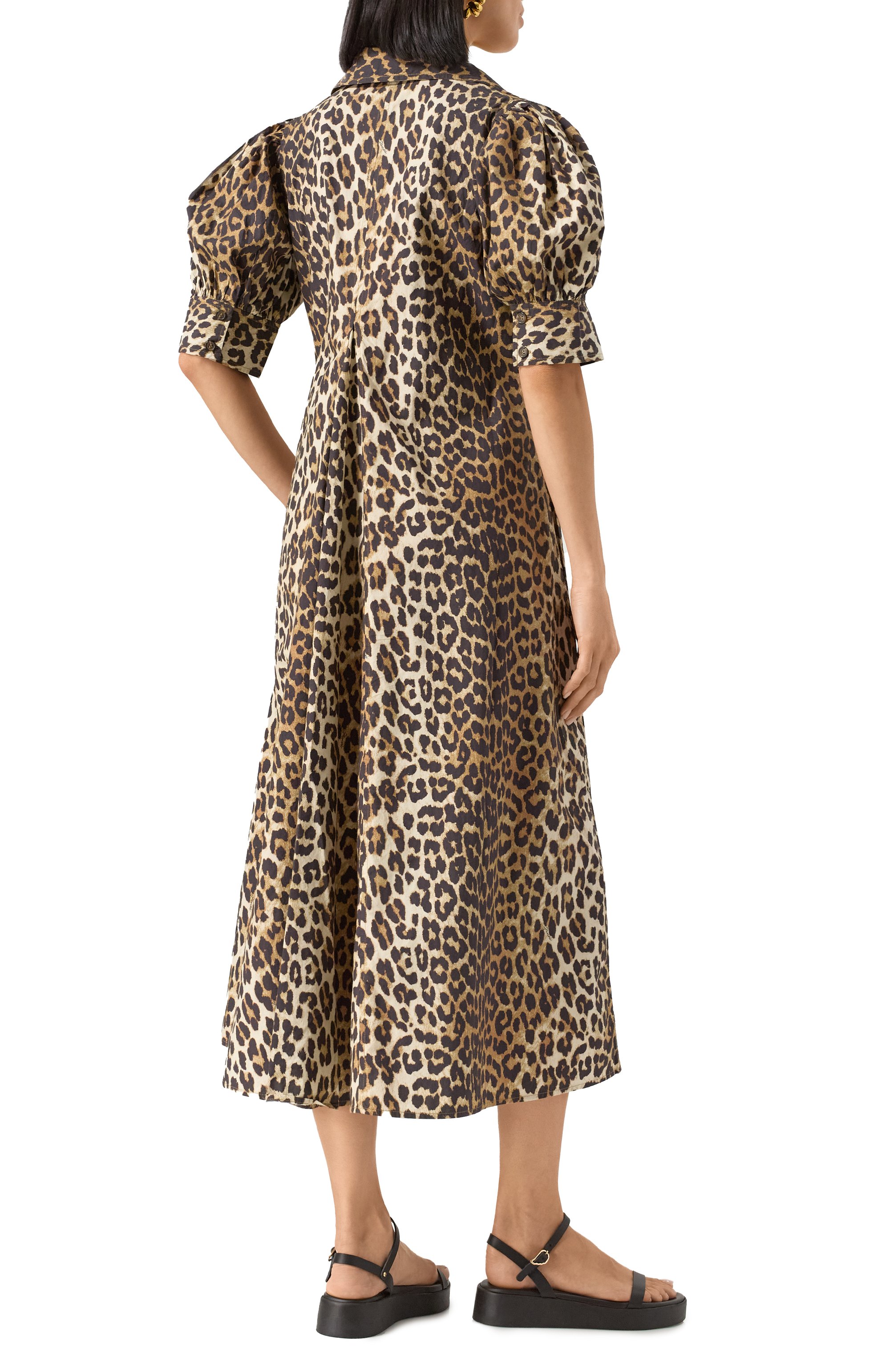 Хлопковое платье GANNI, арт. F8842, фото 4