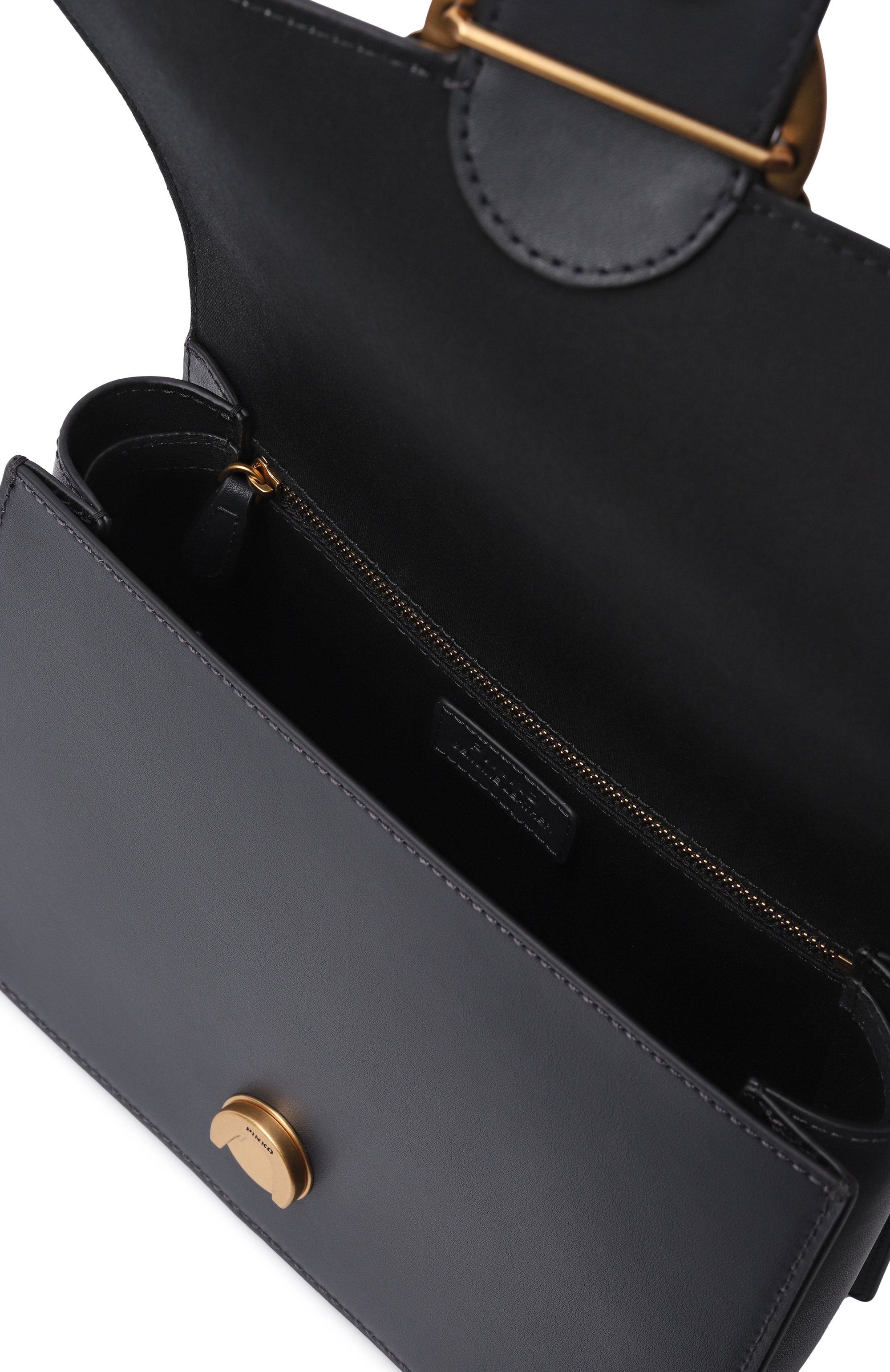 Сумка love one medium PINKO темно-серого цвета по цене 37900 руб., арт. 100066/A0F1, фото 5 Сумка love one medium PINKO, арт. 100066/A0F1, фото 5