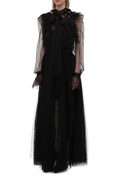 Платье REDVALENTINO черного цвета по цене 104500 руб., арт. WR3VABR0/5MM, фото 3 Платье REDVALENTINO, арт. WR3VABR0/5MM, фото 3