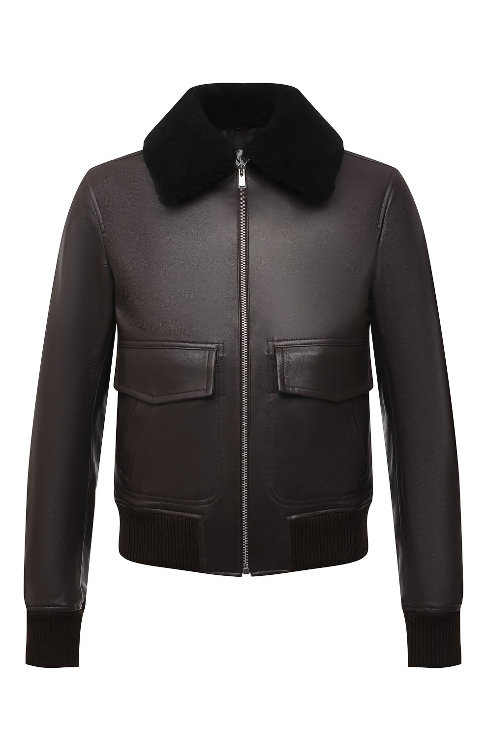 Кожаный бомбер с меховой отделкой LANVIN, арт. RM-LF0003-CM23-P21, фото 1