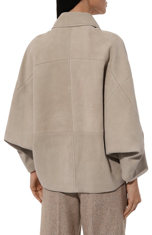 Замшевая куртка Brunello Cucinelli M0PCL7872P Серый  M0PCL7872P Фото 4