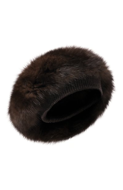 Женская берет из меха соболя BLACK SABLE, арт. BS-47CF6