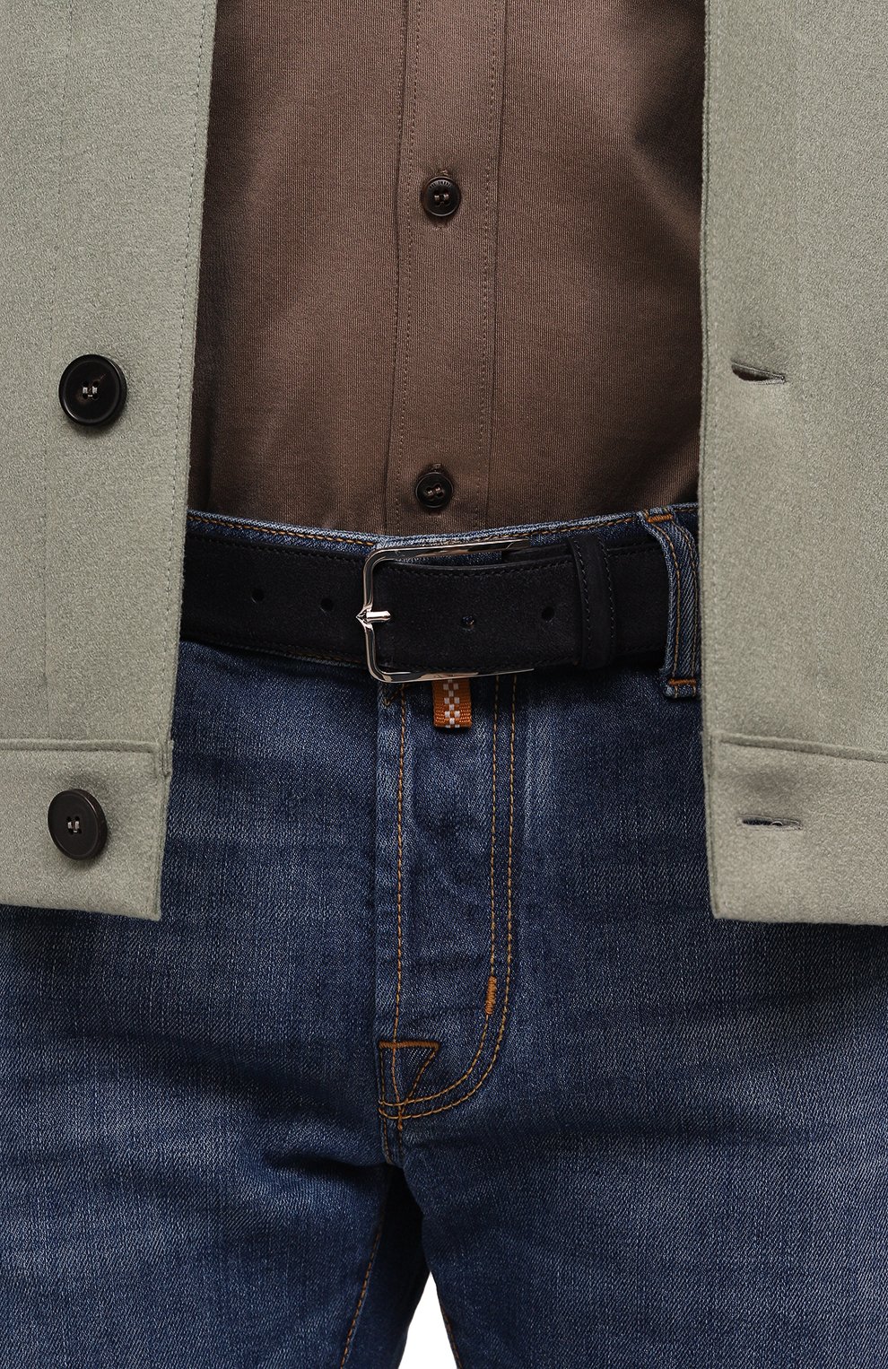 Замшевый ремень CORNELIANI, арт. 93V301-9320822, фото 2