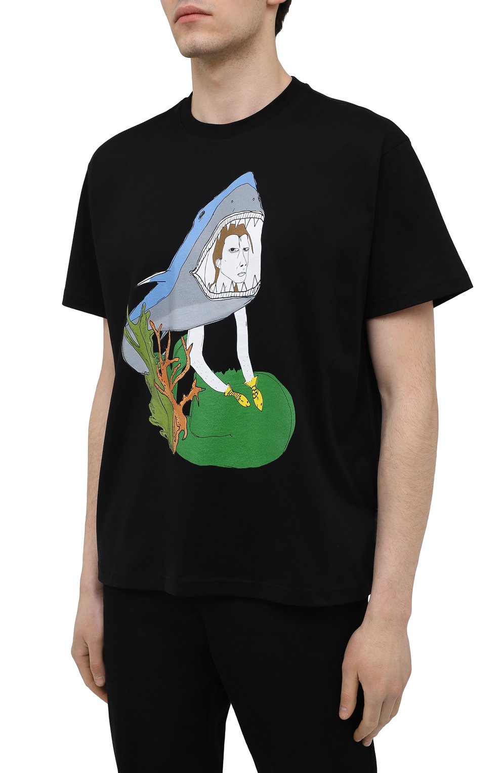 Хлопковая футболка BURBERRY, арт. 8040680, фото 3