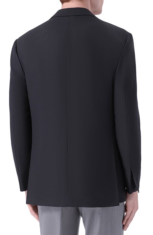 Шерстяной пиджак Kiton UG81K01X25 Чёрный  UG81K01X25 Фото 5