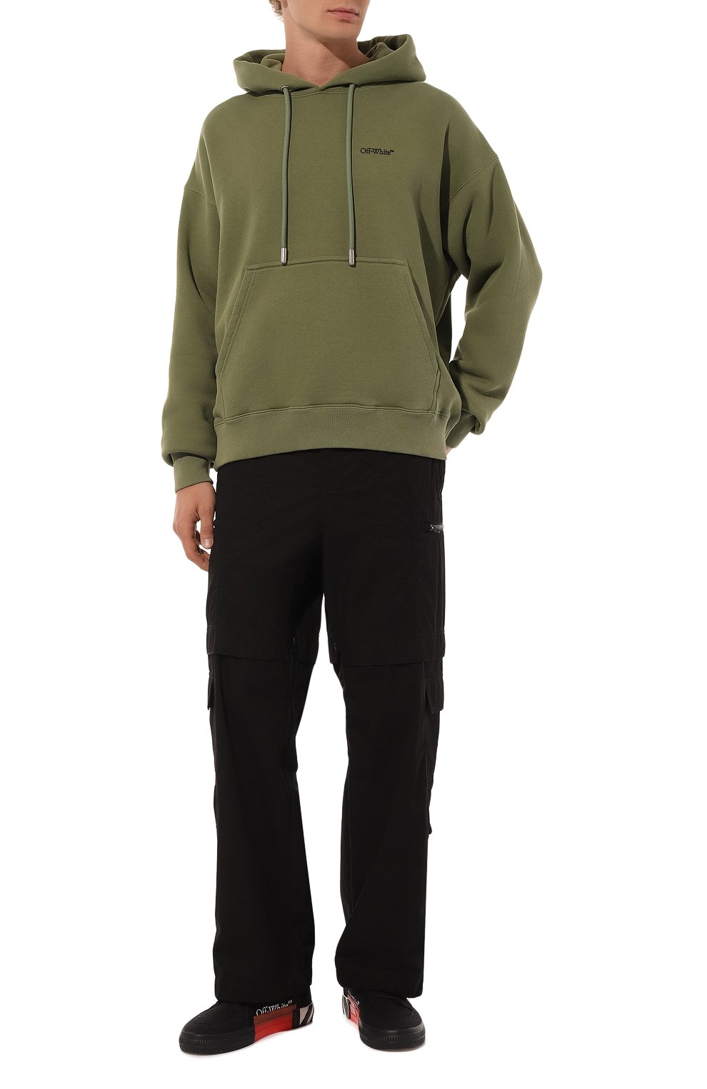 Хлопковое худи OFF-WHITE, арт. 0MBB085F24FLE009, фото 2