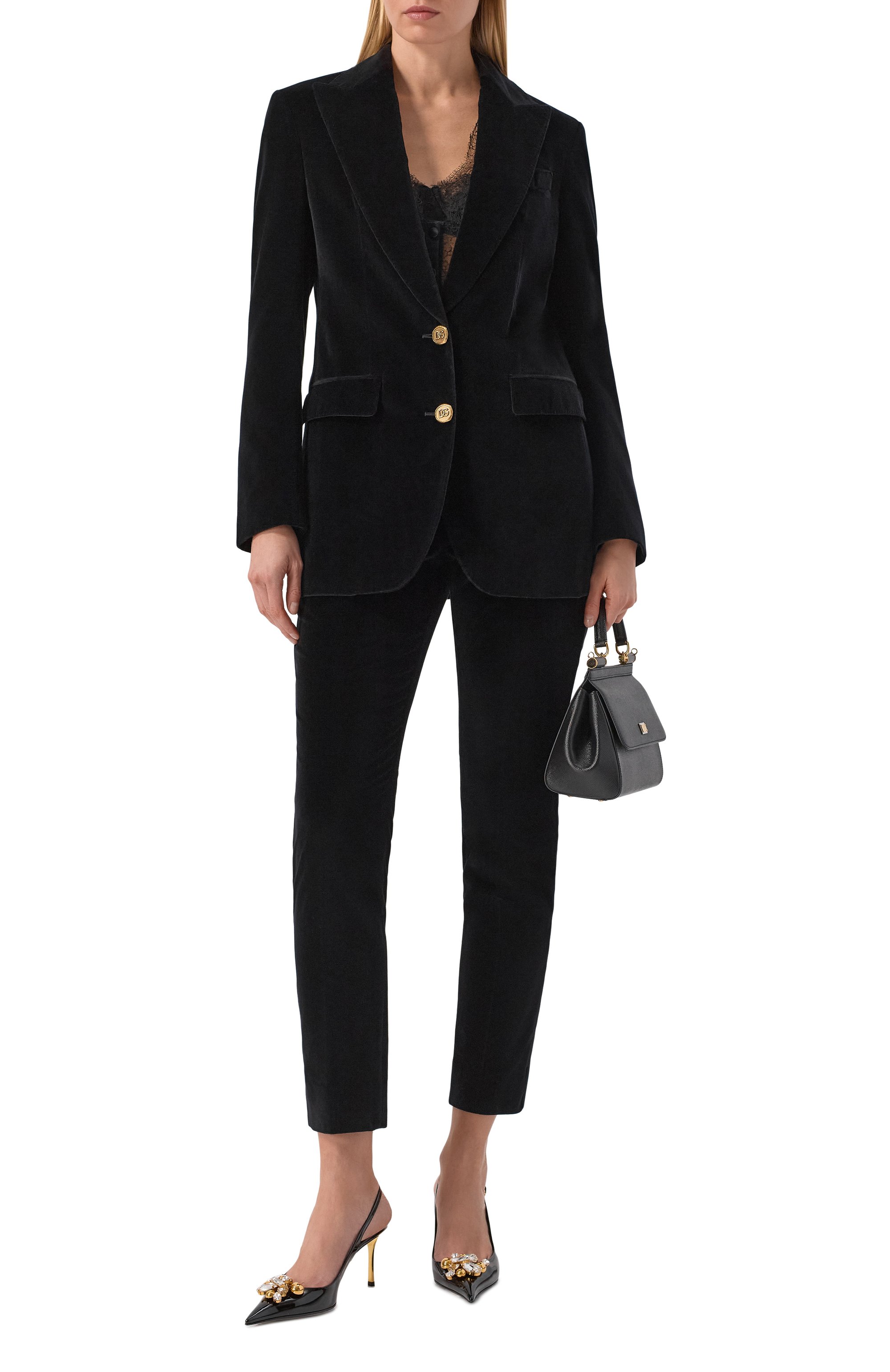 Бархатный жакет DOLCE & GABBANA, арт. F29V1T/FUVG7, фото 2