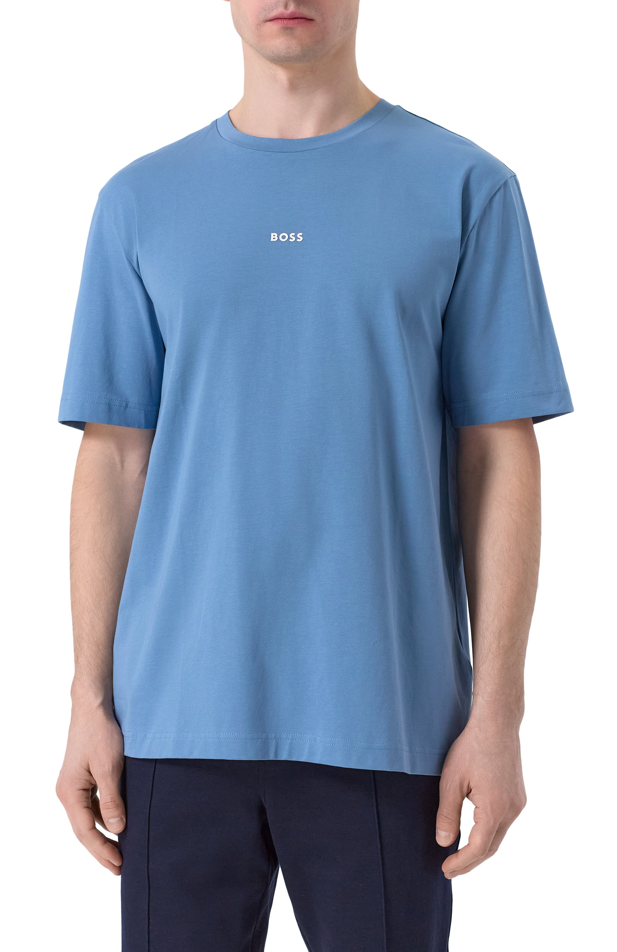 Хлопковая футболка BOSS ORANGE, арт. 50473278, фото 3