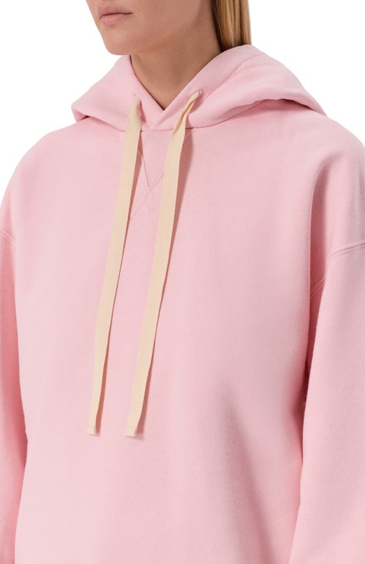 Хлопковое худи Jil Sander J40GU0121/J20039 Розовый  J40GU0121/J20039 Фото 5