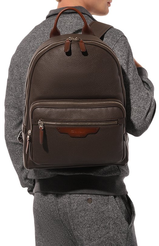 Рюкзак Santoni UIBGA2364EN-A2IB Коричневый  UIBGA2364EN-A2IB Фото 2