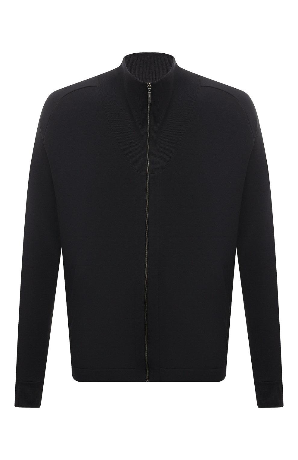 Хлопковая толстовка HANRO черного цвета по цене 28990 руб., арт. 075944, фото 1 Хлопковая толстовка HANRO, арт. 075944, фото 1