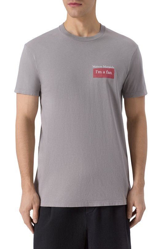 Хлопковая футболка Maison Margiela S50GC0723/S24575 Серый  S50GC0723/S24575 Фото 3