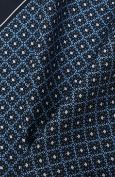 Мужской шелковый платок ZEGNA темно-синего цвета, арт. Z2J03A/39A | Фото 2 (Материал: Шелк, Текстиль; Нос: Не проставлено; Материал сплава: Проставлено)