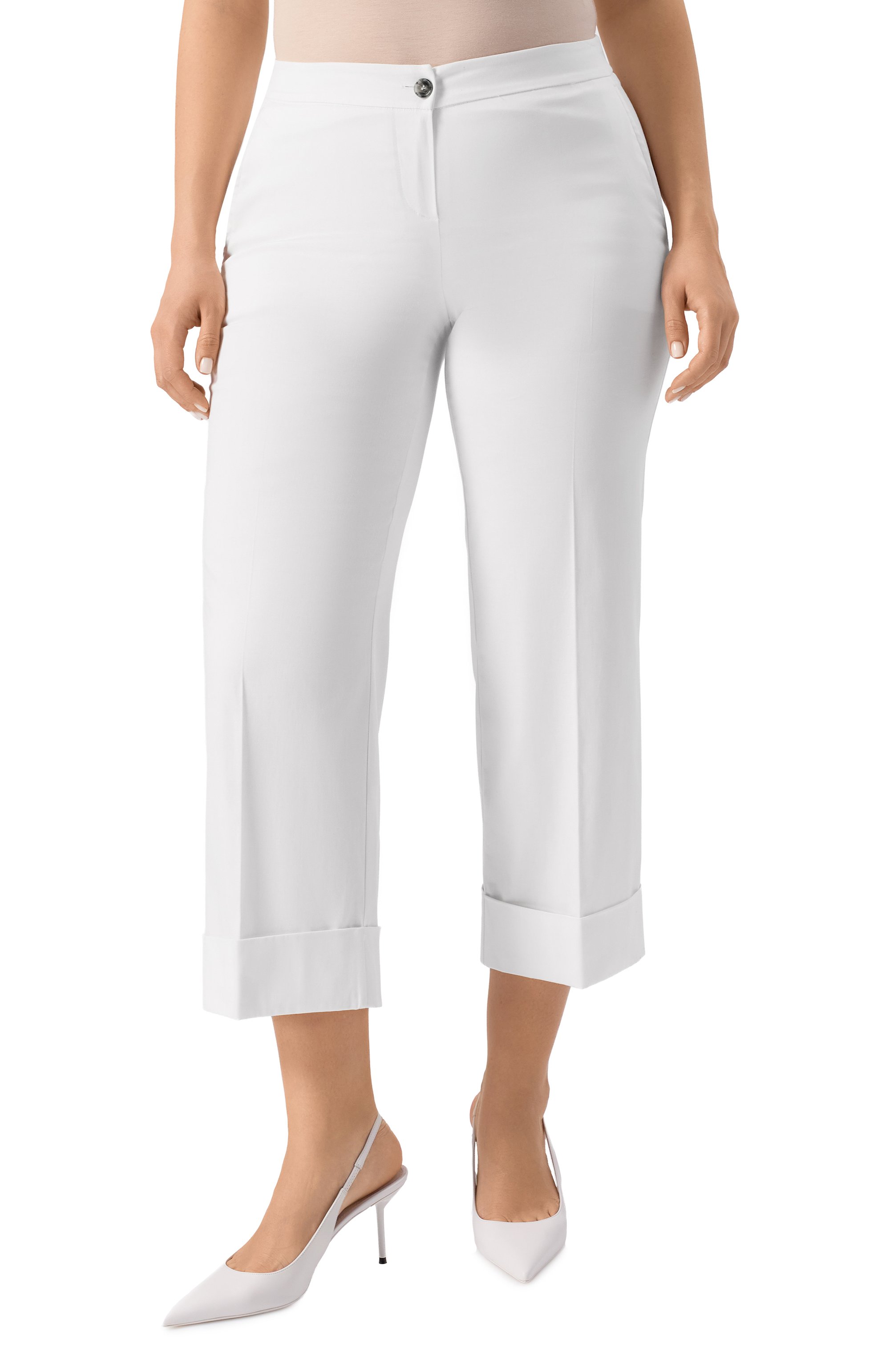 Хлопковые брюки PERSONA BY MARINA RINALDI, арт. PIETRA, фото 3